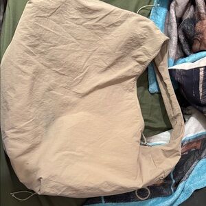 Beige Slouchy Tote Bag